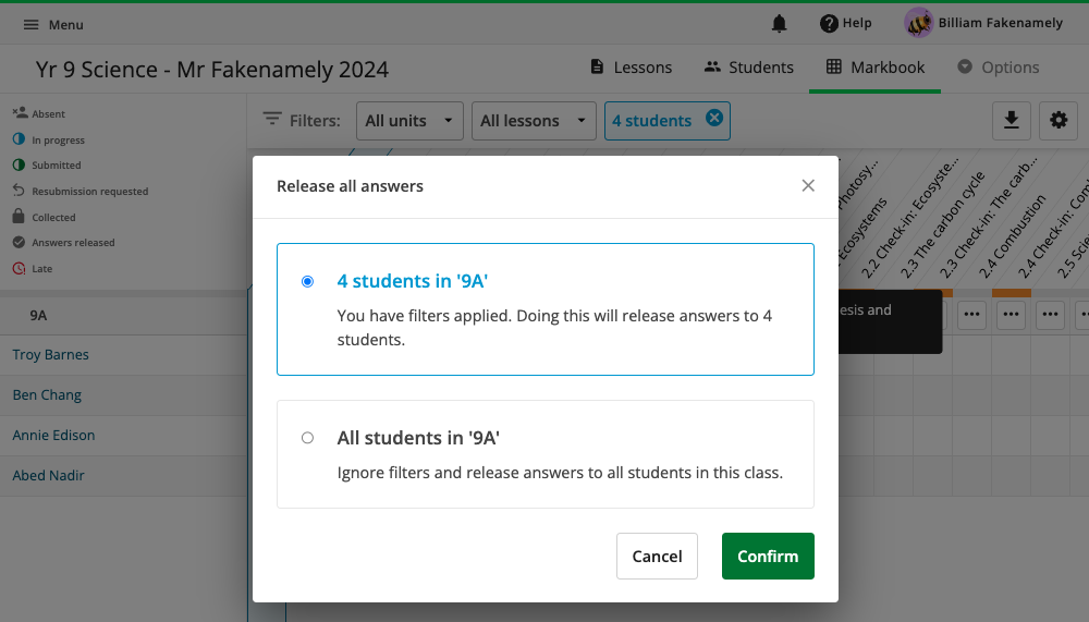 202312-ReleaseAnswers-MarkbookFilter.png